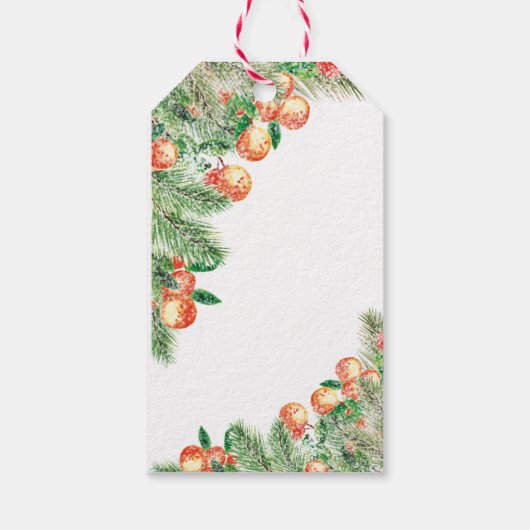 Moderne kerstfeestdag — cadeauLabels (Achterkant)