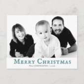 Moderne kerstfeestdag foto Briefkaart (Voorkant)