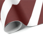 Moderne kerstfeestdag in Burgundy Cadeaupapier (Rol Hoek)