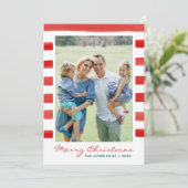 Moderne kerstfeestdag met feestdag feestdagenkaart (Staand voorkant)