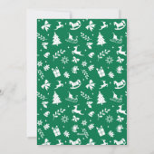 Moderne kerstfeestdag met feestdag feestdagenkaart (Achterkant)