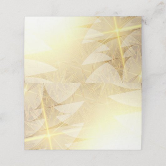 Moderne kerstfeestdag met gouden sterren Pine Tree (Buitenkant ongevouwen)