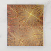 Moderne kerstfeestdag met gouden sterren Pine Tree (Binnenkant ongevouwen)