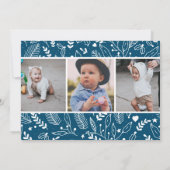 Moderne kerstfeestdag op basis van prettige feestd feestdagenkaart (Achterkant)