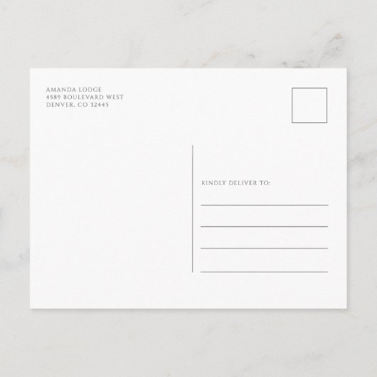 Moderne kerstfeestdag voor zakelijke Kantoor Uitnodiging Briefkaart (Achterkant)