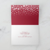 Moderne kerstfeestdag zonder foto kaart (Binnen)