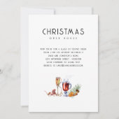 Moderne kerstfeestelijke Drinken Kaart (Voorkant)