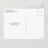 Moderne kerstfeestelijke foto met rood feestdagenkaart (Achterkant)