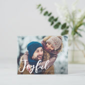 moderne kerstfeestkaart briefkaart (Staand voorkant)