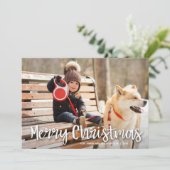Moderne kerstfoto voor Merry Feestdagenkaart (Staand voorkant)