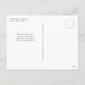 Moderne Kerstfotoboog w / Holly Feestdagenkaart (Achterkant)