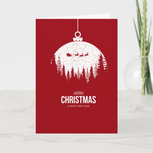 Moderne kerstfotofeestdag Kaart (Voorkant)