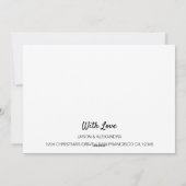 Moderne kerstfotofeestkaart feestdagenkaart (Achterkant)