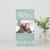 Moderne kerstfotokaart feestdagenkaart (Staand voorkant)