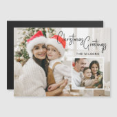 Moderne kerstfotokaart met instapmodel (Voorkant / Achterkant)