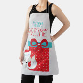 Moderne kerstfox schort (Insitu)