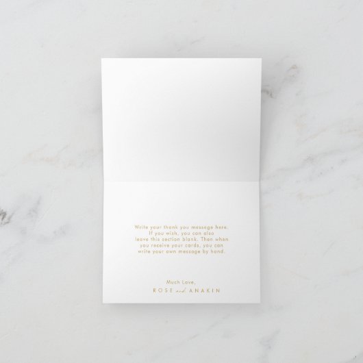 Moderne kerstgrenery | White Bedankt Card (Binnen)