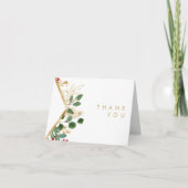 Moderne kerstgrenery | White Bedankt Card (Voorkant)