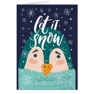 Moderne kerstgroet in Penguin