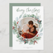 Moderne kerstkaart (Voorkant / Achterkant)