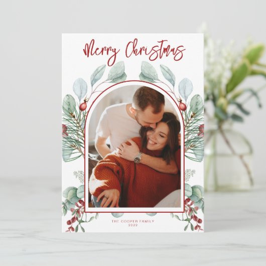 Moderne kerstKaart (Staand voorkant)