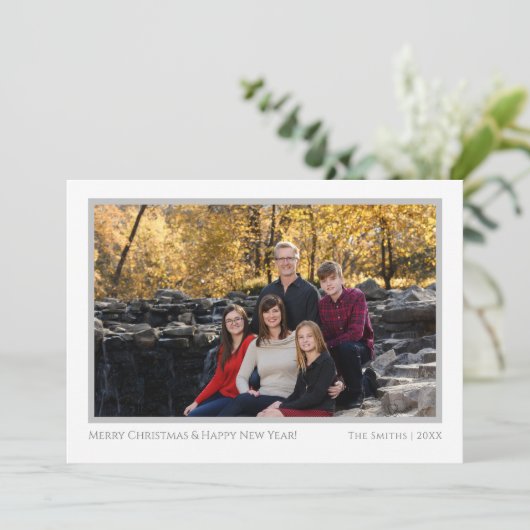 Moderne kerstkaart 1 (Staand voorkant)