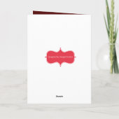 Moderne kerstkaart feestdagen kaart (Achterkant)