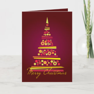 Moderne kerstkaart feestdagen kaart
