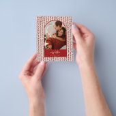 Moderne kerstKaart Flyer (Hand)