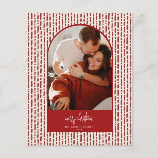 Moderne kerstKaart Flyer (Voorkant)