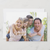 Moderne Kerstkaart met blad (Voorkant)