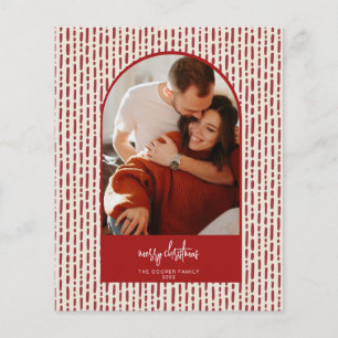 Moderne Kerstkaart met Boog Flyer