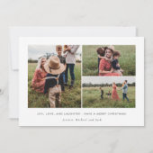 Moderne kerstkaart met foto | Kerstkaart Kaart (Achterkant)