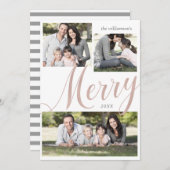 Moderne kerstkaart met meerdere feestdagen (Voorkant / Achterkant)