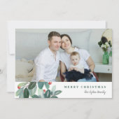 Moderne Kerstkaart met Watercolor (Voorkant)