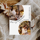 Moderne kerstkaarten Collage Kerstmis Foto Kaart