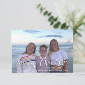 Moderne kerstkaarten voor foto's aankondiging (Staand voorkant)