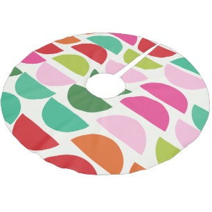 Moderne kerstkleurrijke geometrische vormen kerstboom rok