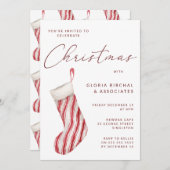 Moderne Kerstkous Xmas Feest Viering Kaart (Voorkant / Achterkant)