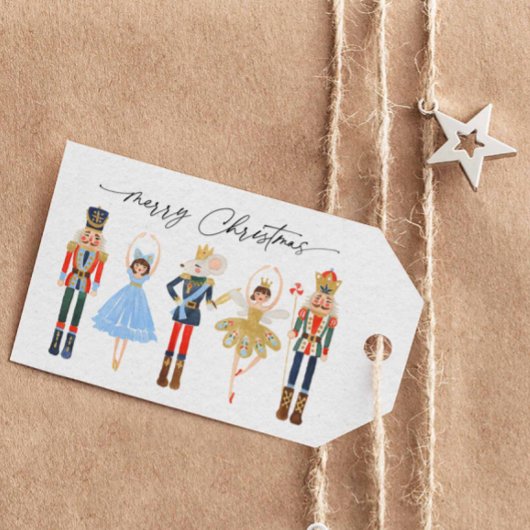 Moderne kerstminimalistische kerstcadeaulabels cadeaulabel