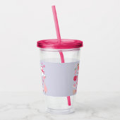 Moderne Kerstmis Acryl Drinkbeker (Links)