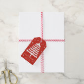 Moderne Kerstmis Cadeaulabel (Met Touw)