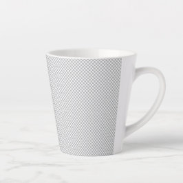 Moderne Kerstmis Grijs Patroon Cadeaupapier Latte Mok