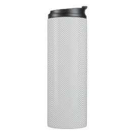 Moderne Kerstmis Grijs Patroon Cadeaupapier Thermosbeker