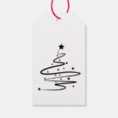 Moderne Kerstmis... heb jezelf een beetje gegeneer Cadeaulabel (Achterkant)