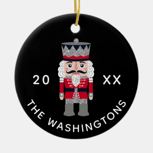 Moderne Kerstmis Keramisch Ornament (Voorkant)