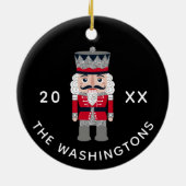 Moderne Kerstmis Keramisch Ornament (Achterkant)