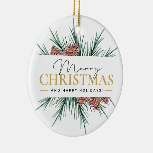 Moderne Kerstmis Keramisch Ornament (Rechts)