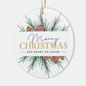 Moderne Kerstmis Keramisch Ornament (Links)