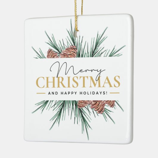 Moderne Kerstmis Keramisch Ornament (Links)